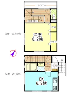 RES池尻【2階】の間取り