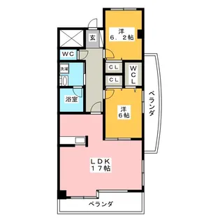レジデンスタツミ【4階】の間取り