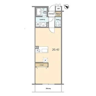 BLESS北新宿【5階】の間取り