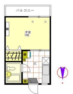 ハイツパレット【2階】の間取り