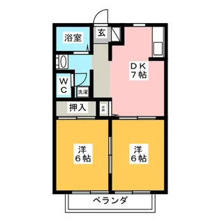 サンシャインK【2階】の間取り