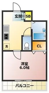 フローラルハイツ【4階】の間取り