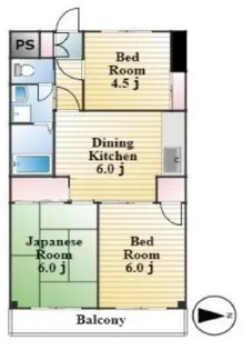 ヒルズセントポール【5階】の間取り
