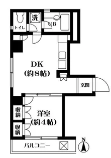 ヴィラ清澄【2階】の間取り