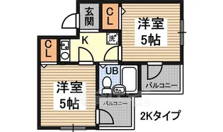 WHO’S WHO AP.江口橋【2階】の間取り