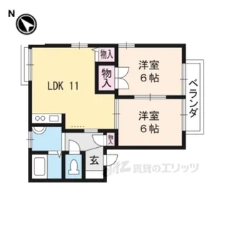 スリーパブリックB【2階】の間取り