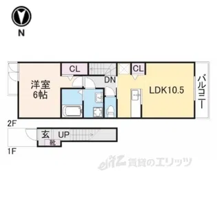 メゾンド・ボヌール【2階】の間取り