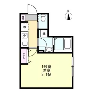ベイルームリサータ相模原【2階】の間取り