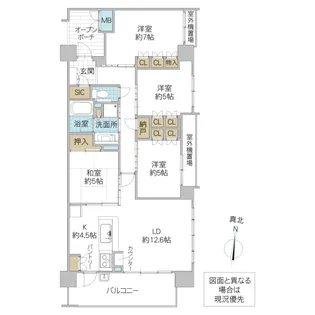 ◇アネージュ会瀬ザ・フォート◇【5階】の間取り