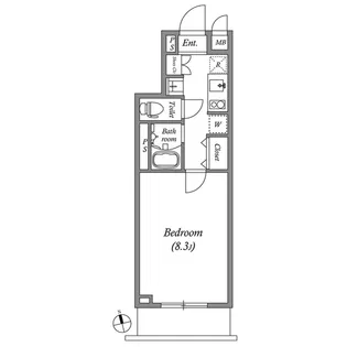 クオリタス大森山王【1階】の間取り