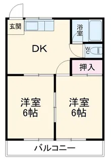 船橋コーポ 5号棟【1階】の間取り