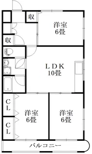 グランディール末広【3階】の間取り
