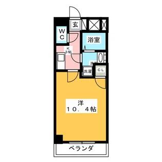 カーサ志賀本通【4階】の間取り