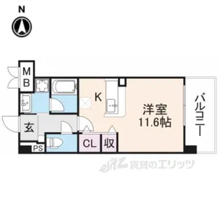 パールタウン【4階】の間取り