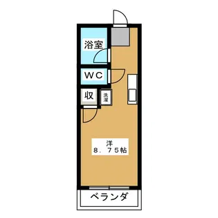 クレセント薬円台【2階】の間取り