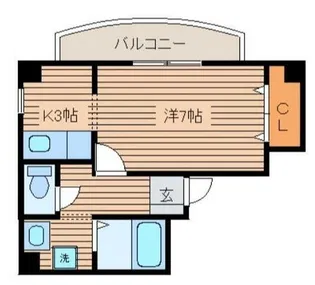 クレストハシモト【2階】の間取り