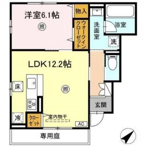 エルセージュ【1階】の間取り