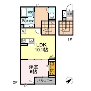 ノーブル・ルミナス笹塚【1階】の間取り