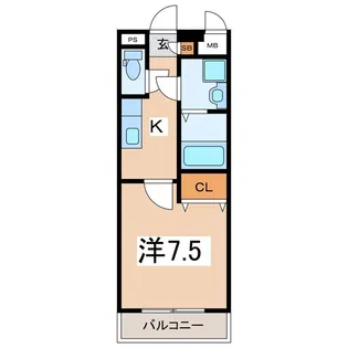グランド・メゾン甲斐A棟【3階】の間取り