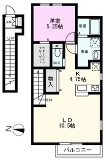 コンシアンス北越谷【2階】の間取り