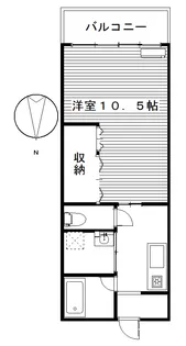 メゾンエリカワ【1階】の間取り
