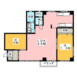 セントラルコーポ【1階】の間取り