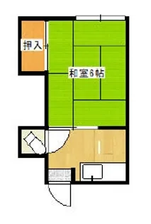 第1ゆき荘【2階】の間取り
