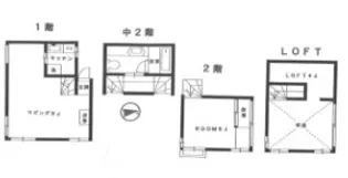 神奈川県横浜市神奈川区入江1【一戸建】の間取り