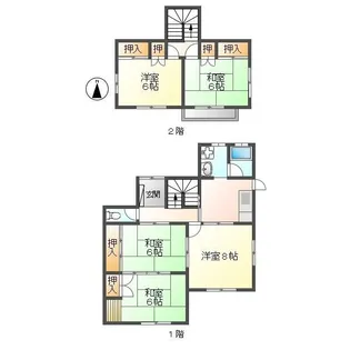 岐阜県可児市緑1【一戸建】の間取り