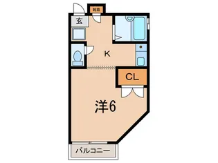 シュクレ須磨【2階】の間取り