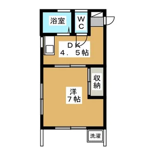 ハイムユリ【1階】の間取り