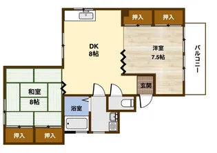 広島県呉市本通5【マンション】の間取り