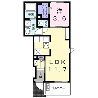 ワンオフティ【1階】の間取り