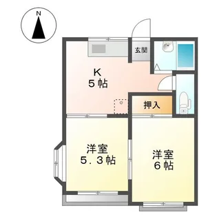 ダイマルハイム【2階】の間取り