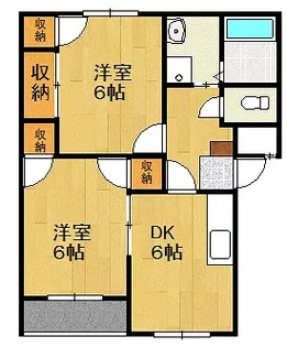 サンフォーレかくし【1階】の間取り