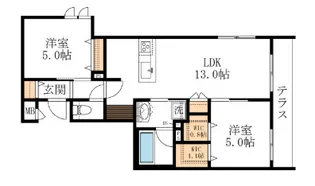 l’ami de Lion【1階】の間取り