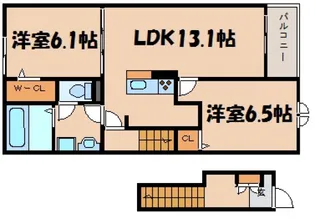 エスケーケー【2階】の間取り
