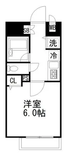 パレステュディオシンシア文京千石【7階】の間取り