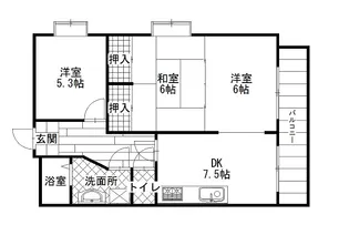シャトー住吉【2階】の間取り