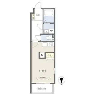 ルシエル東海通ノース【2階】の間取り