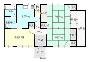 リバティ川先【1階】の間取り