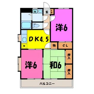 ラフェスタ深谷【3階】の間取り