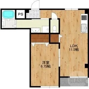 2LDKの間取り画像