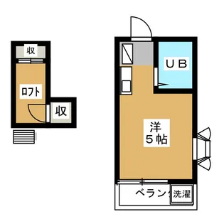 フローラルコーポ国分寺【2階】の間取り