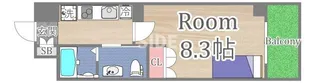エルプレイス京橋【8階】の間取り