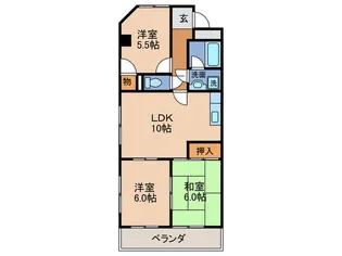 マンション鬼頭の間取り