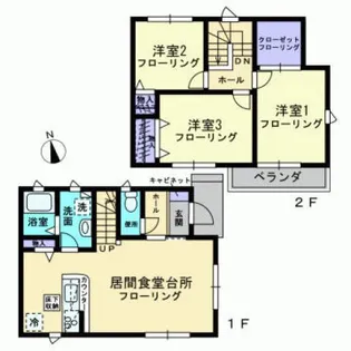 香川県高松市栗林町3【一戸建】の間取り