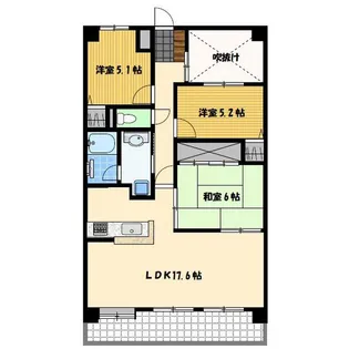 ダイアパレス長崎ステーションプラザ【12階】の間取り