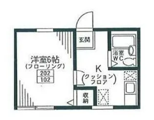 カーサ榊原【1階】の間取り