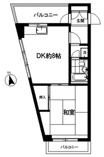 東京都渋谷区恵比寿南2【マンション】の間取り